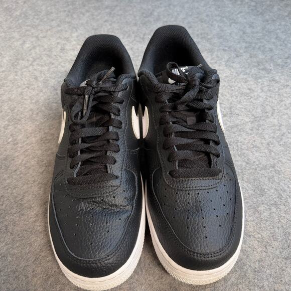 Nike Air Force 1 \'07 Low Black White Shoes Sneakers CT2302-002 Mens Size 8.5 main image 5